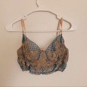Vintage lace bustier corset bralette